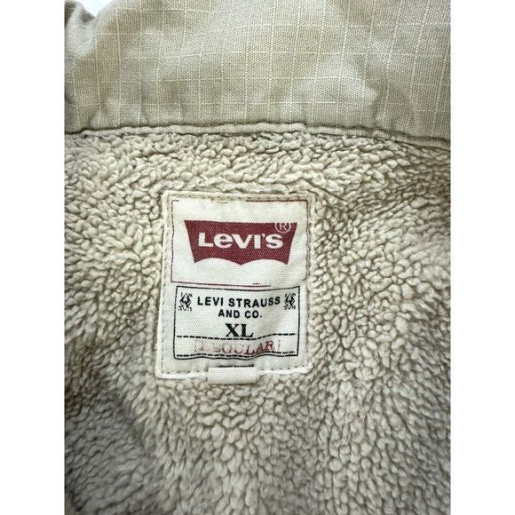 Levi Straus & Co Long Sleeve Sherpa Lined Heavy Shirt Jacket Size XL - Picture 2 of 7